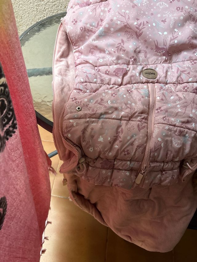 Saco Tuc Tuc rosa estampado