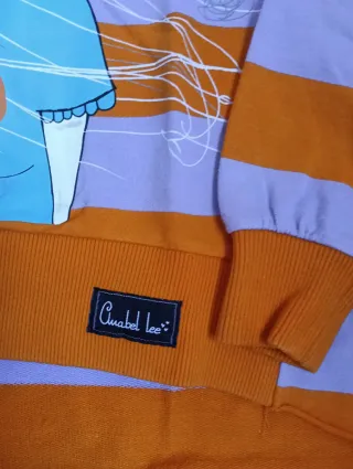 Sudadera Anabel Lee Naranja y Lila