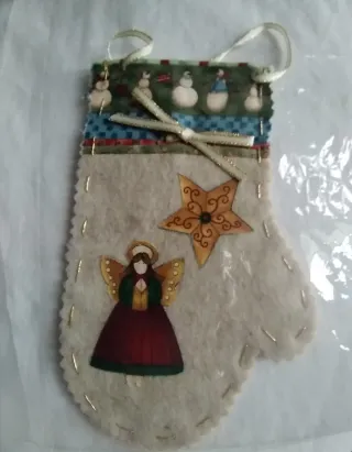 Calze Natale Appese Albero Tessuto