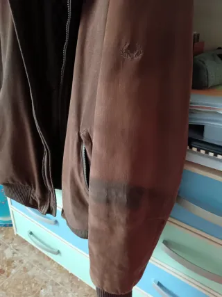 Giaccone di renna in camoscio marrone XXL