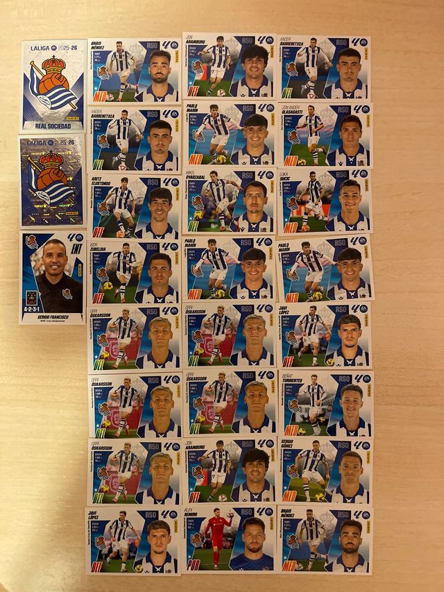 65 cromos di Real Sociedad normali LaLiga 2025-2026