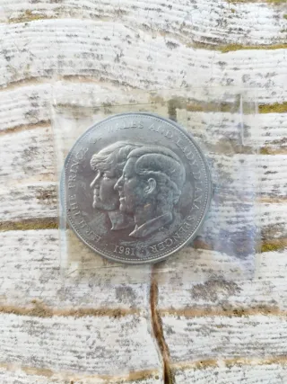 Moneda Conmemorativa Príncipes de Gales 1981