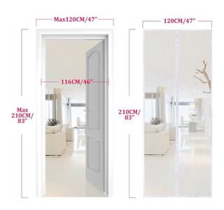 Puerta malla magnética