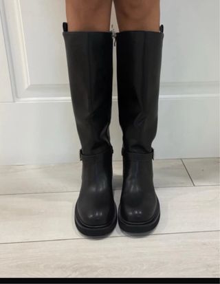 Stivali neri donna zip fibbia tg 38 nuovo