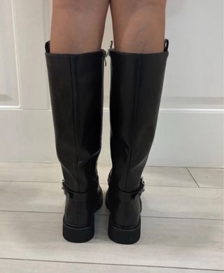 Stivali neri donna zip fibbia tg 38 nuovo