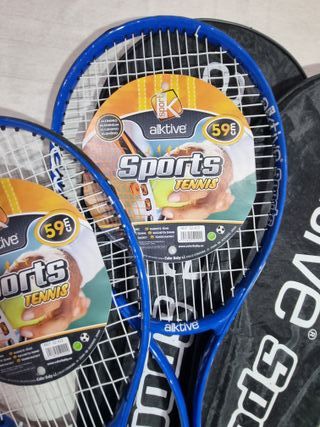 2 Raquetas de Tenis Aktive Sports con Fundas