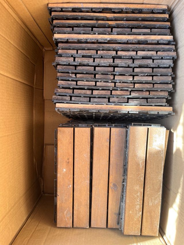 Suelo de madera modular exterior