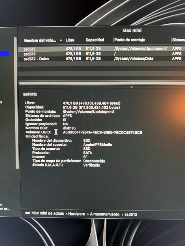 Mac Mini Apple i7 16GB RAM 512GB SSD