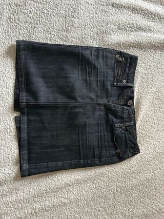 Gonna di jeans vintage blu scuro