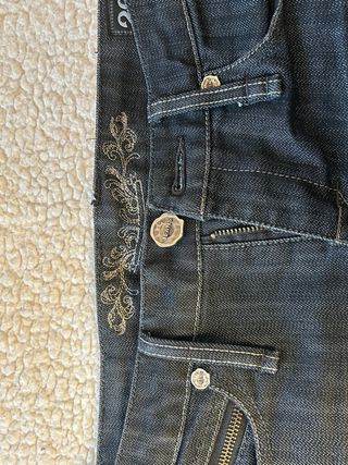 Gonna di jeans vintage blu scuro