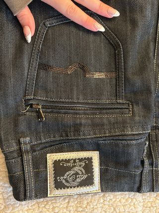 Gonna di jeans vintage blu scuro