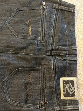 Gonna di jeans vintage blu scuro