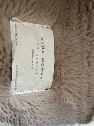 Cazadora aviador Zara borrego negra