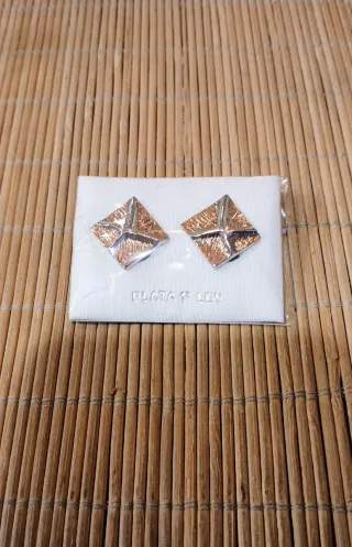 Pendientes Plata Ley/Baño Oro Rosa