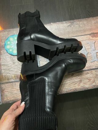 Botines Zara Tacón Grueso Talla 40