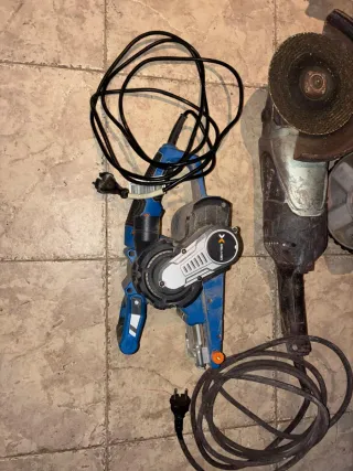 Lote Herramientas: Amoladora, Lijadora, Compresor,