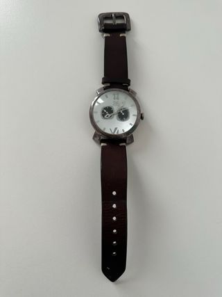 Reloj UNO de 50 Marrón y Plateado