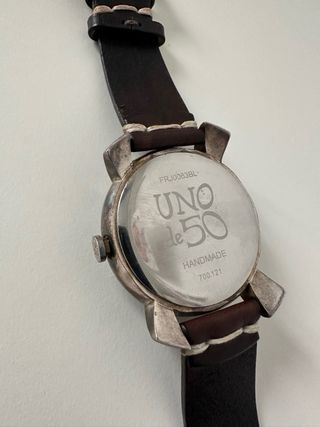 Reloj UNO de 50 Marrón y Plateado