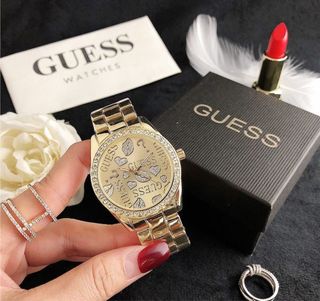 Reloj Guess Dorado con Cristales