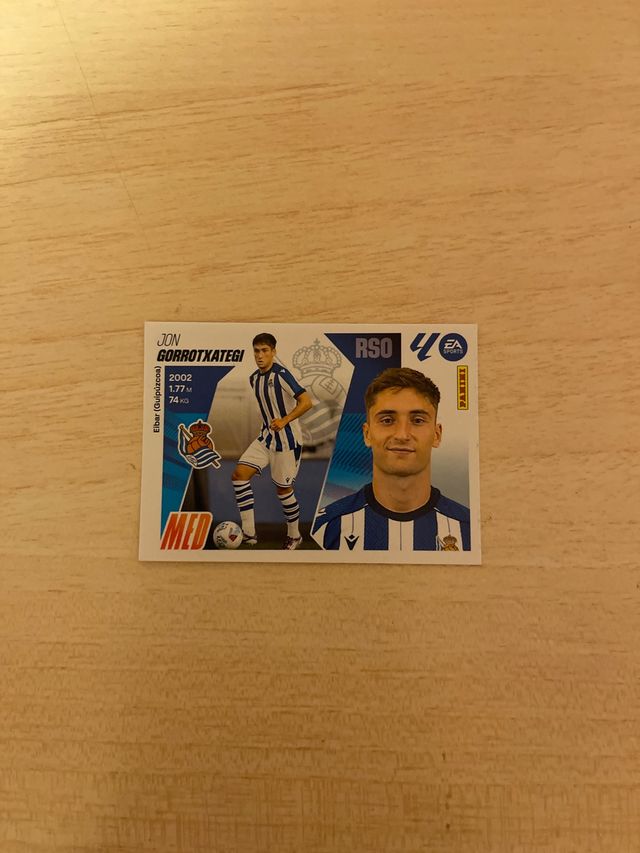 1 Cromo del Real Sociedad dell'ultimo acquisto