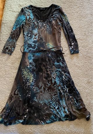 Vestido estampado animal print