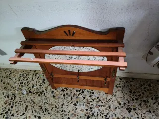 Espejo de entrada de madera