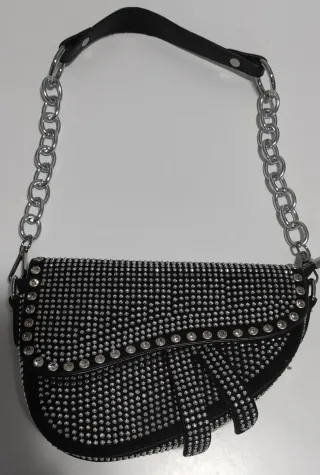 Bolso mini brillante mujer