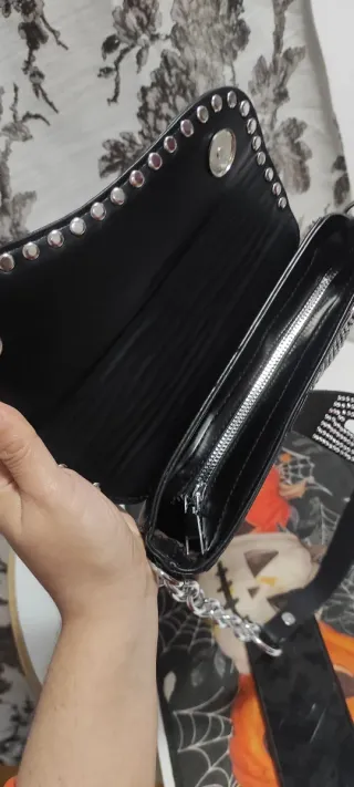 Bolso mini brillante mujer