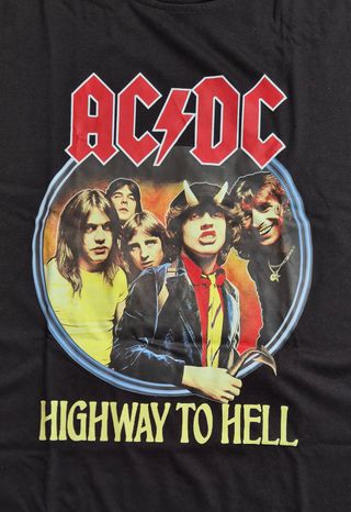 Camiseta AC/DC Highway to Hell Negra