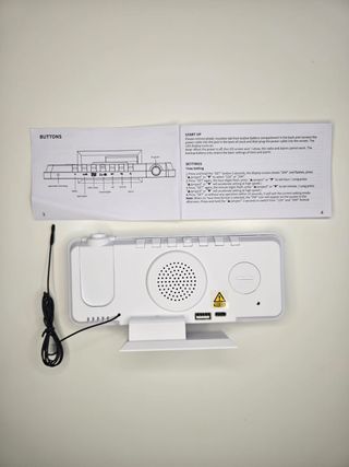 Despertador Proyección LED FM