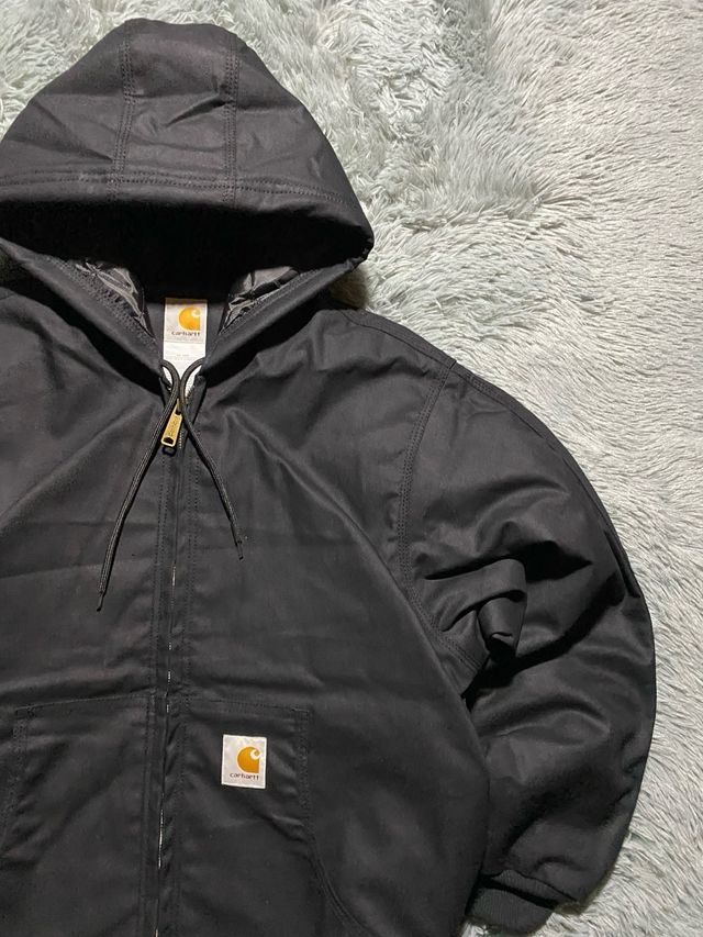 Jacket Carhartt Black Rework Harrington Bomber