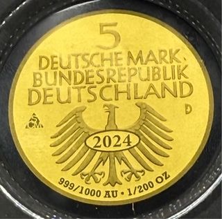 Moneda de oro Alemania (1/200 oz)