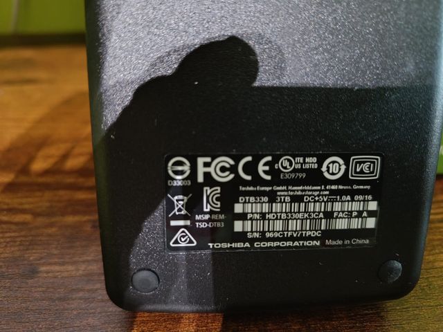 Disco Duro Externo Toshiba 3TB USB 3.0