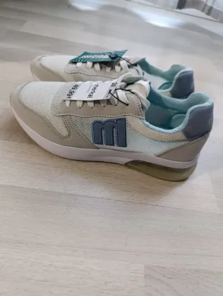 Zapatillas Mustang Talla 39 Gris/Blanco
