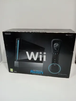 Nintendo Wii Caja Completa Negra