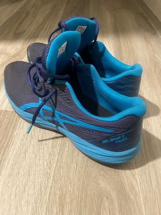 Zapatillas Asics Padel Hombre Azul/Naranja