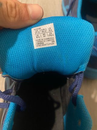 Zapatillas Asics Padel Hombre Azul/Naranja