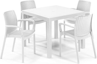 Keter Bali - Confezione da 4 sedie da giardino per interni ed esterni