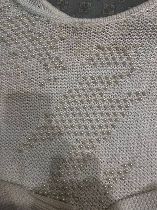 Maglia cotone con perle