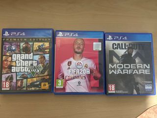 Juegos PS4: GTA V, FIFA 20, Call of Duty