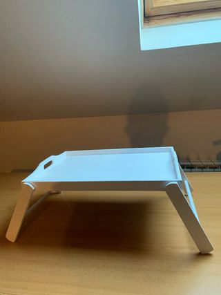 Bandeja para cama blanca