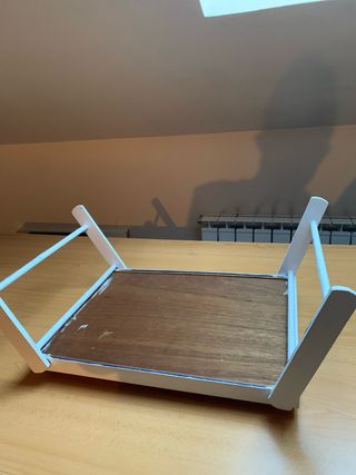 Bandeja para cama blanca