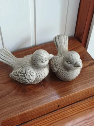 Coppia Tortorelle Ceramica