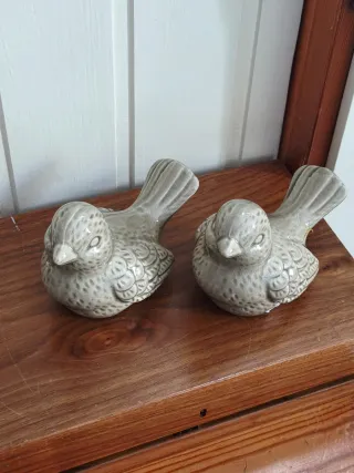 Coppia Tortorelle Ceramica