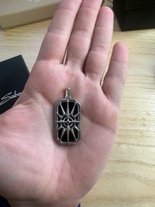 Colgante Brújula Thomas Sabo Plata y Ónix