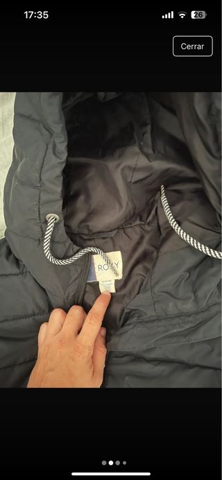 Chaqueta Roxy Negra Talla S