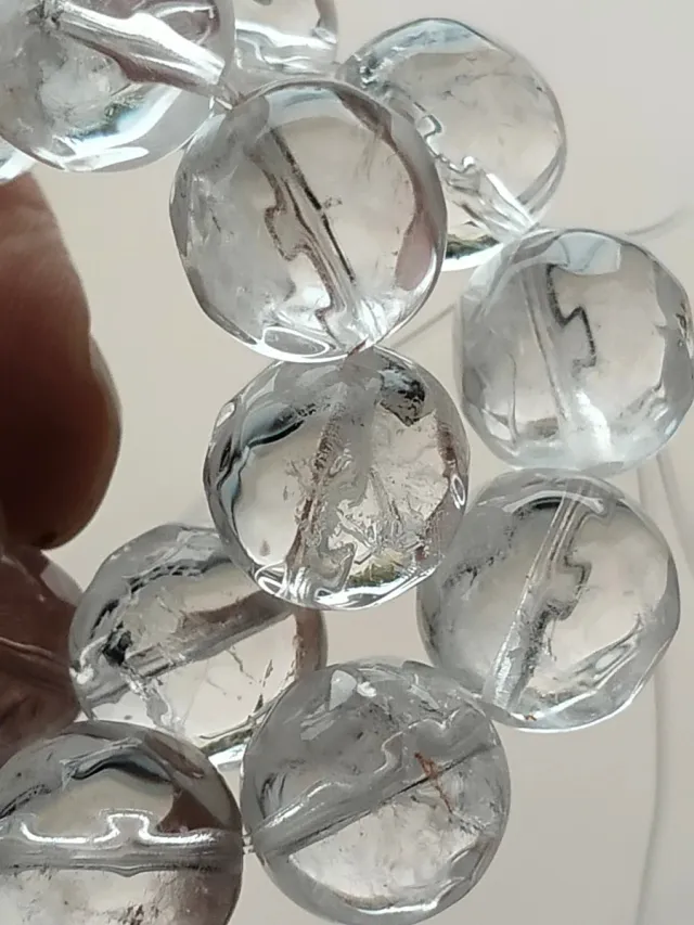 Pulsera de cuarzo transparente