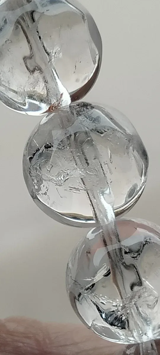 Pulsera de cuarzo transparente