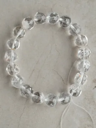 Pulsera de cuarzo transparente
