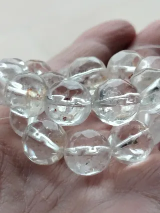 Pulsera de cuarzo transparente